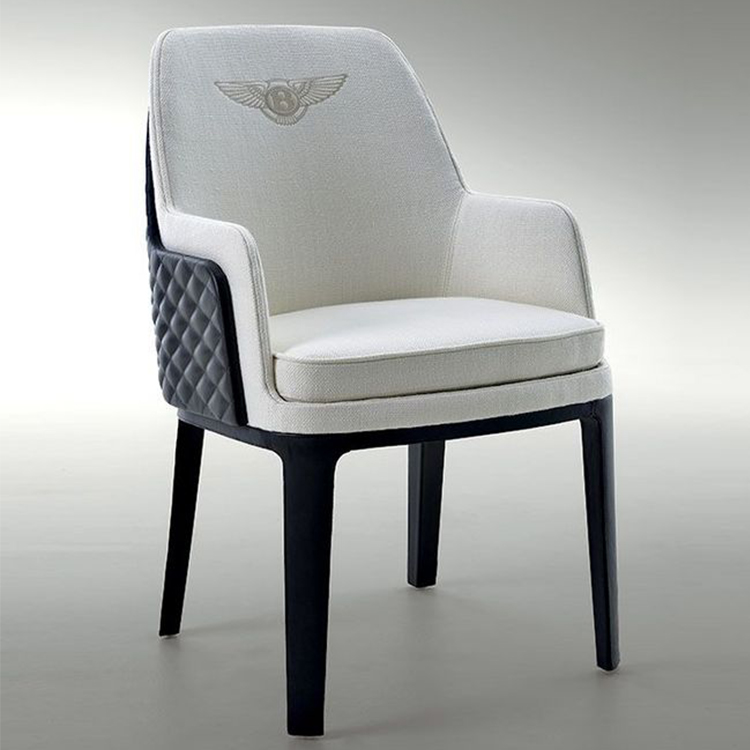 BENTLEY HOME Refined Kendal chair賓利家居肯德爾刺繡皮餐椅椅子 實(shí)木腳雙面軟包裝飾皮革西皮超纖真皮