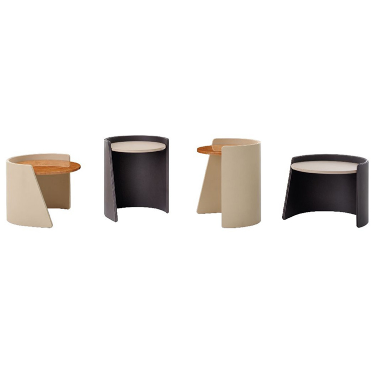 賓利家具凱碧咖啡桌BENTLEY HOME KEPI COFFEE TABLE重疊圓柱茶幾邊幾角幾 不銹鋼軟包實(shí)木大理石