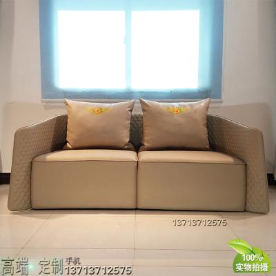 英國意式設(shè)計(jì)家具定制 單人雙人三人位沙發(fā)壓線 超纖皮西皮PU家用商用