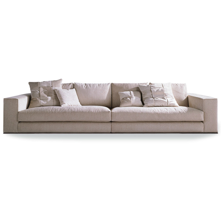 雙人三人沙發(fā)意大利品牌:Minotti直線型一字型辦公家用商用多用途用途酒店會所家具定制 不銹鋼電鍍拉絲腳實木框架