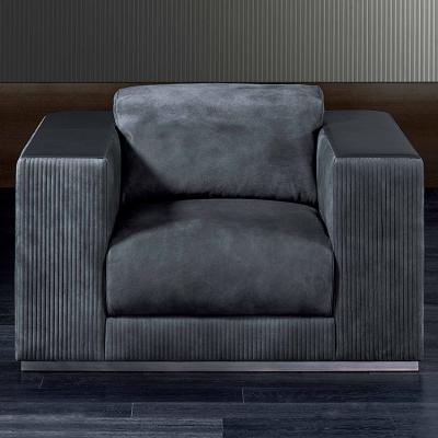 意大利RUGIANO直線型單人沙發(fā)系列  不銹鋼布藝皮質(zhì) 單人沙發(fā)椅   一字型雙人三人沙發(fā)