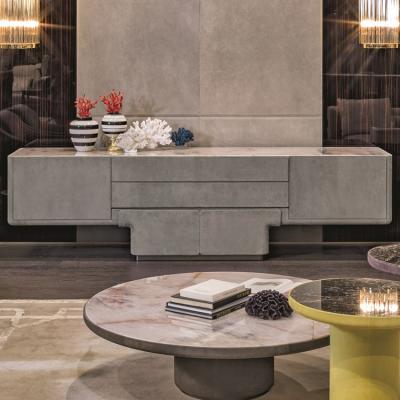 意大利新品 Longhi華人設(shè)計(jì)師吳斌 Side cabinet 不銹鋼電鍍實(shí)木硬包軟包柜 電視柜 置物柜 抽屜儲(chǔ)物柜邊柜