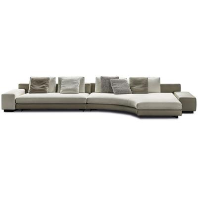 意大利Minotti  丹尼爾斯沙發(fā) 不銹鋼素鋼實(shí)木大理石組合茶幾沙發(fā) 多人沙發(fā)連體