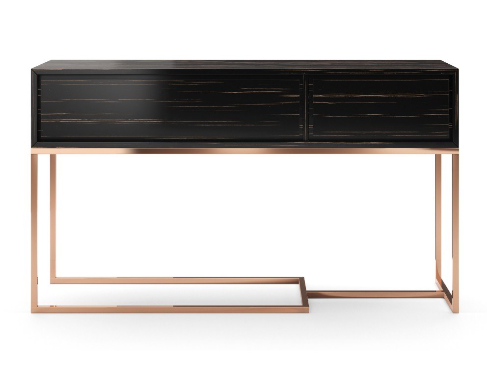 葡萄牙玄關(guān)桌 Portugal PRADDY MISSOURI Console Tables 不銹鋼金色銅色電腦桌辦公桌書桌置物柜