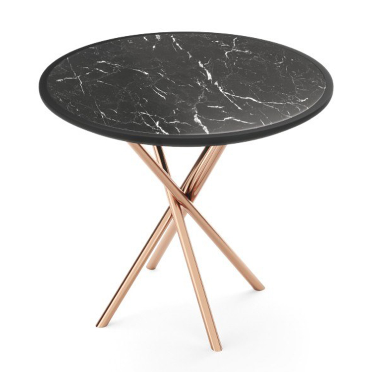 葡萄牙PRADDY LADY table 女士餐桌茶幾邊幾角幾 不銹鋼金色實(shí)木面 店鋪廚窗櫥窗