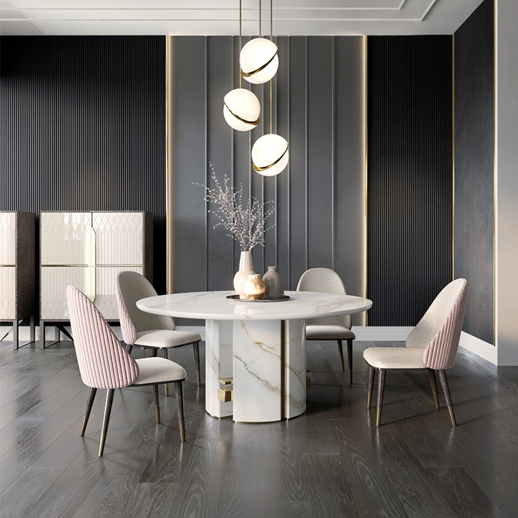 新款 意大利 capital collection Ercole table 超厚大理石 大力神桌餐桌  天然巖石 不銹鋼金色銅色