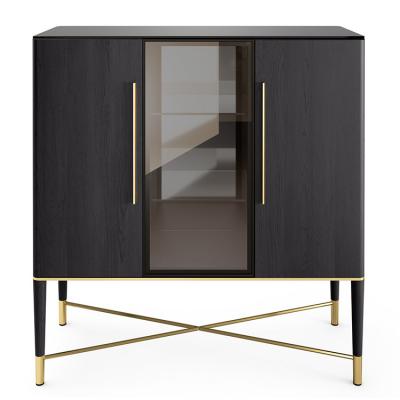 意大利Gallotti&Radice 五金不銹鋼實(shí)木玻璃酒柜 TAMA  Display cabinet餐具柜置物柜