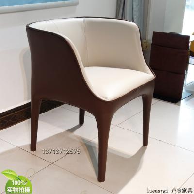 意大利吉奧熱蒂戴安娜扶手椅餐椅 洽談椅 耐用可回收再生產(chǎn)舊換新 玻璃鋼加固型