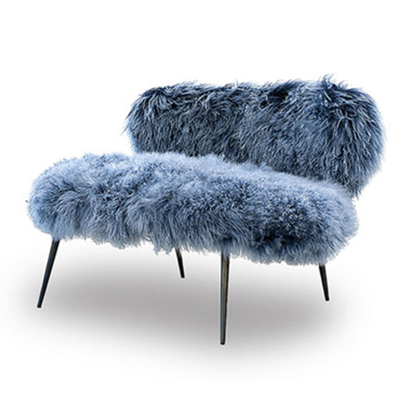 有大小款意大利Baxter MAMA NEPA 教母設(shè)計(jì)師Paola Navone 巴克斯特 羊毛絨絨羊絨雙人長(zhǎng)椅椅子搖椅