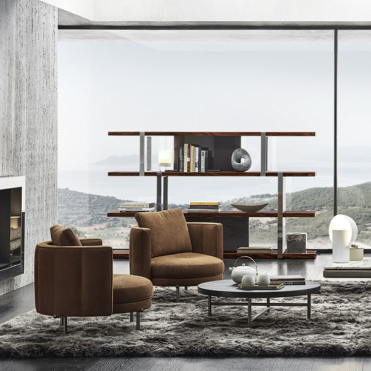 意大利新款Minotti 休閑鳥(niǎo)居沙發(fā)椅 日本設(shè)計(jì)師 Nendo