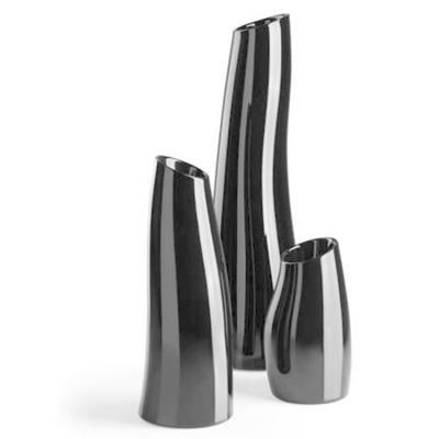 玻璃鋼室內(nèi)外夫人花瓶組合 空間設(shè)計商業(yè)空間裝飾花器 S形曲線造型家用花瓶