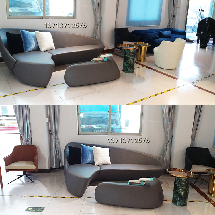 新品mini現(xiàn)貨迷你2.4米月亮沙發(fā)扎哈哈迪德高端 顏色可定制商用家用