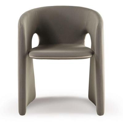 法國設(shè)計師 Cedric Ragot 羅奇堡餐椅極簡扶手休閑椅意式極簡沙發(fā)單人椅子