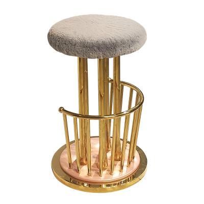 挑戰(zhàn)藝術(shù)時(shí)尚裝飾 Andy Warhol Ottiu High stool 高腳吧椅不銹鋼花朵花蕊椅