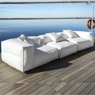 意大利GART  MEDITERRANEO  Garden sofa 加里約翰花園防水沙發(fā)軟包布藝皮質(zhì) 意式極簡戶外沙發(fā)