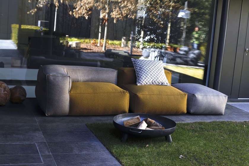 意大利GART  MEDITERRANEO  Garden sofa 加里約翰花園防水沙發(fā)軟包布藝皮質(zhì) 意式極簡戶外沙發(fā)