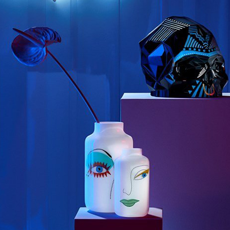 6款新品裝飾兔金屬櫻桃 Stefano Giovannoni 時(shí)尚迷你骷髏頭花瓶 小馬搖椅小象大象Nika Zupanc人臉繪畫(huà)花盤(pán)