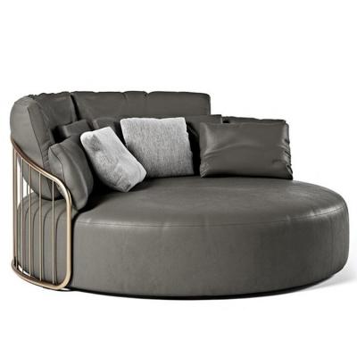 Formitalia查爾斯頓輪 CHARLESTON ROUND沙發(fā)不銹鋼金色裝飾沙發(fā)床 休閑椅 雙人位情侶沙發(fā)
