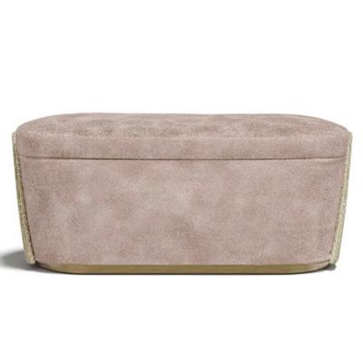 意大利設(shè)計 意式極簡床頭長凳 室內(nèi)雄偉長椅 單人位雙人位不銹鋼實木軟體家具