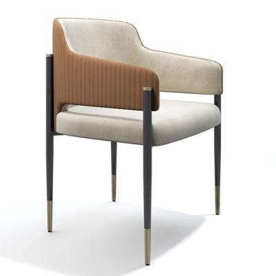 意大利Capital Collection 五金簡潔輕奢餐椅 洽談椅 會議椅