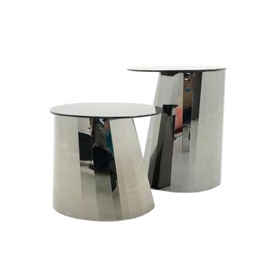 德國ClassiCon設(shè)計(jì)不銹鋼多面體茶幾 Pli Side Table High輕奢簡約五金不銹鋼有色電鍍藝術(shù)茶幾床頭柜