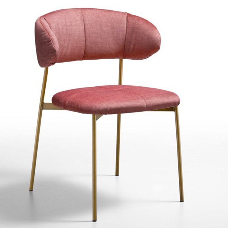 意大利 Natisa納蒂薩 Dario Delpin設(shè)計 布魯姆餐椅子 不銹鋼電鍍花瓣洽談椅電腦椅