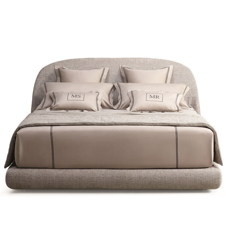 意大利Flou 弗洛陶爾米納TAORMINA bed床鋪 360度全軟包意式極簡軟床 家具定制