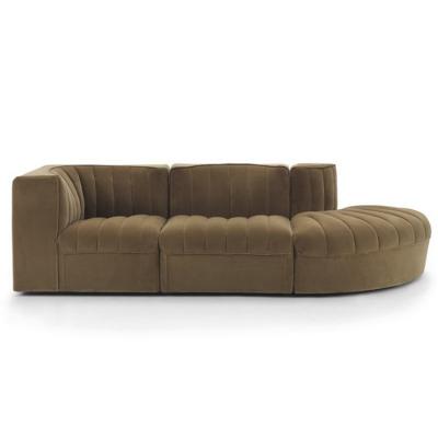 2022年新品 意大利設(shè)計(jì)師蒂托 9000扶手半圓轉(zhuǎn)角多人位弧形沙發(fā)椅 酒店會(huì)所豪宅家具定制