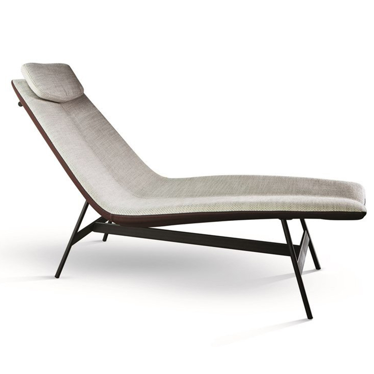 意大利Bonaldo  博納爾多因斯安樂(lè)椅  ALPILLES  Easy chair躺椅 桌子酒店會(huì)所家用商用五金不銹鋼軟包貴妃沙發(fā)椅