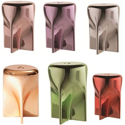 實物新品 Desormeaux Carrette法國羅奇堡 火箭凳子茶幾兩用家具戶外室內(nèi)玻璃鋼家具 電鍍金色銀色紫色漆面