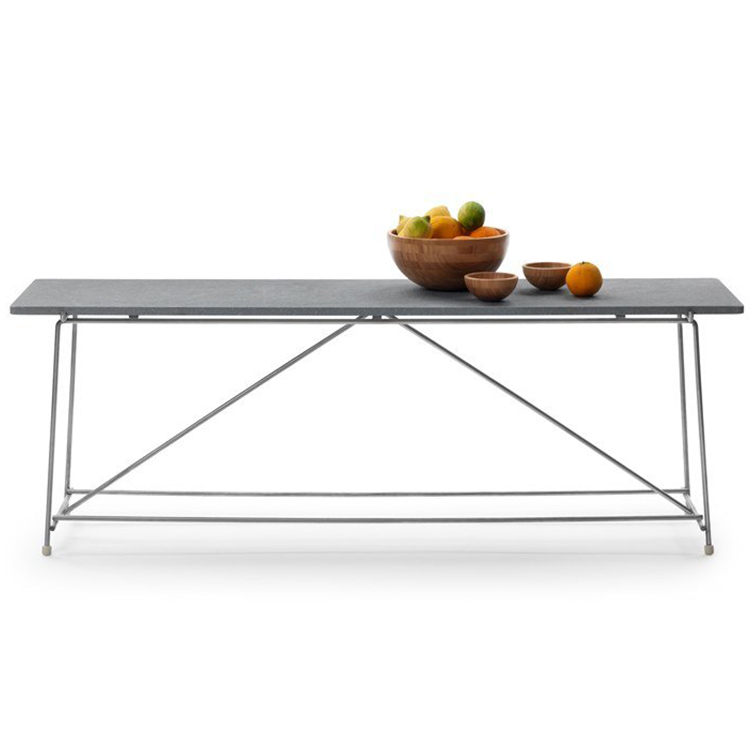 ?三款 意大利Flexform 戶外邊桌茶幾方桌邊幾Christophe Pillet系列 不銹鋼電鍍實(shí)木大理石家具