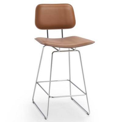 五款 2022年新品 意大利皮萊特凳吧椅休閑椅 餐椅 腳踏 福拉斯弗姆吧椅 Flexform  不銹鋼電鍍實(shí)木椅