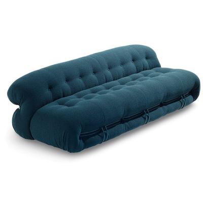 意大利卡西納Tobia Scarpa索里亞納扶手椅 美學(xué)沙發(fā)椅五金軟包椅 Cassina SORIANA armchair