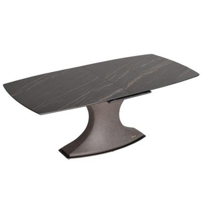 兩款:多米尼克餐桌 Albania 方形茶幾新中式實木皮革VIP Saloti 阿爾巴尼亞 五金酒店大理石大班桌會議桌