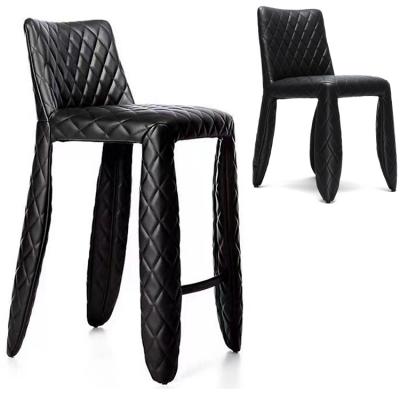 荷蘭摩伊moooi設計師Marcel Wanders 怪物吧凳椅餐椅復古壓線菱形異形Bar chair