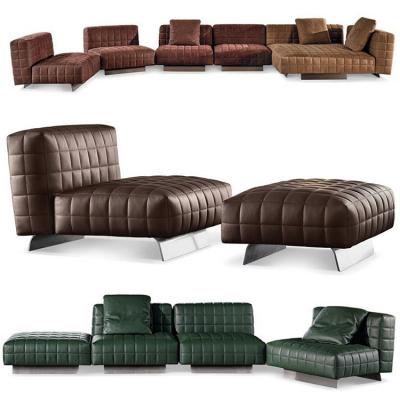 四款:米洛提意大利studio mk27  沙發(fā) Minotti Rodolfo Dordoni 單人腳踏三人多人位組合沙發(fā)