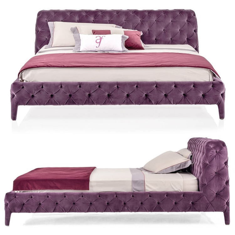 Arketipo 阿爾卡蒂波單人雙人多人沙發(fā)  拉扣復(fù)古 設(shè)計(jì)師Studio Memo 紫色床鋪