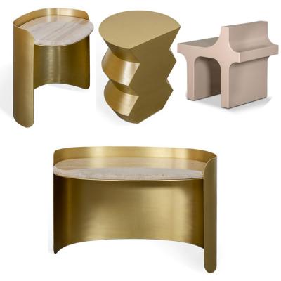 3款意大利Essential茶幾 Opepe設(shè)計(jì)不銹鋼玻璃鋼室內(nèi)外凳子茶幾新品