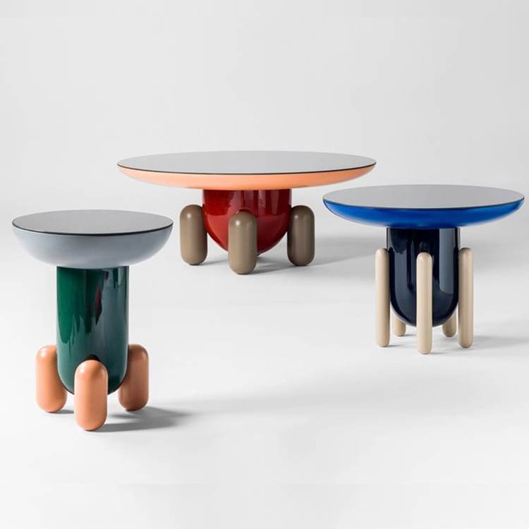西班牙Jaime Hayon探險家茶幾BD Barcelona Design 玻璃鋼多彩邊幾角幾