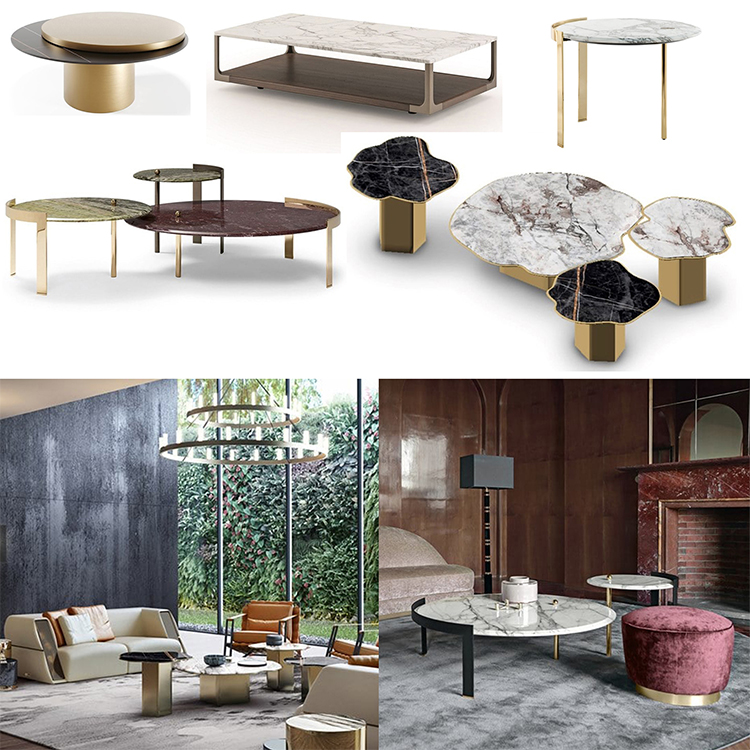 3款意大利Tonino蘭博基尼茶幾邊幾角幾Riccardo Lucatello 金屬不銹鋼大理石實木