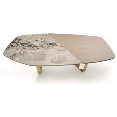 3款Turri拼面茶幾餐桌子公室Giuseppe Viganò 酒店會所高款茶幾臺不銹鋼大理石