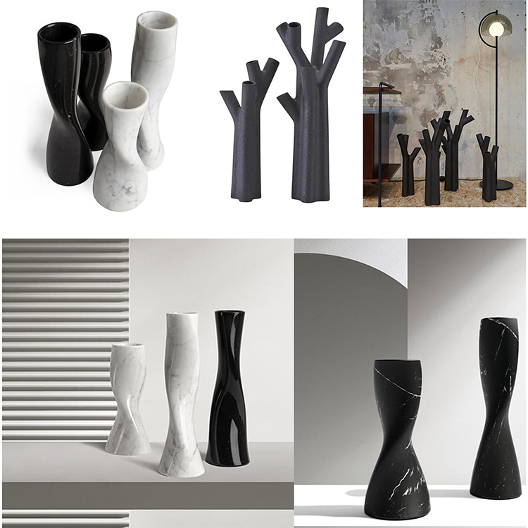2款花瓶 Ligne Roset寫意空間盧吉家具lueasygi 玻璃鋼大小花瓶可定制顏色