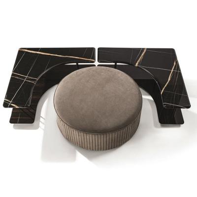 3款Longhi意大利Carlo Ballabio不銹鋼茶幾Giorgetti邊幾 墻角組合疊層多層角幾