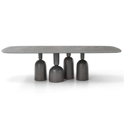 2款意大利Bonaldo 方形圓形餐桌Roberto Paoli 圓形腳 會議桌大班桌大茶幾