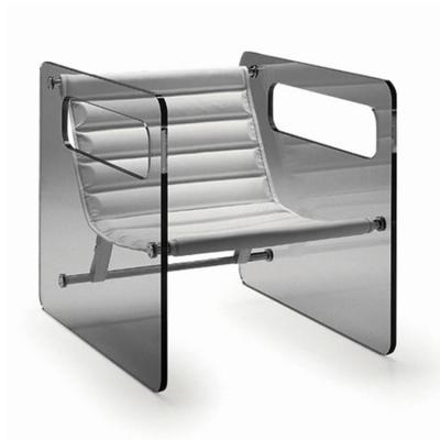 意大利Tonelli透明休閑扶手椅 托內(nèi)利亞克力Giovanni Tommaso Garattoni室內(nèi)外沙發(fā)椅