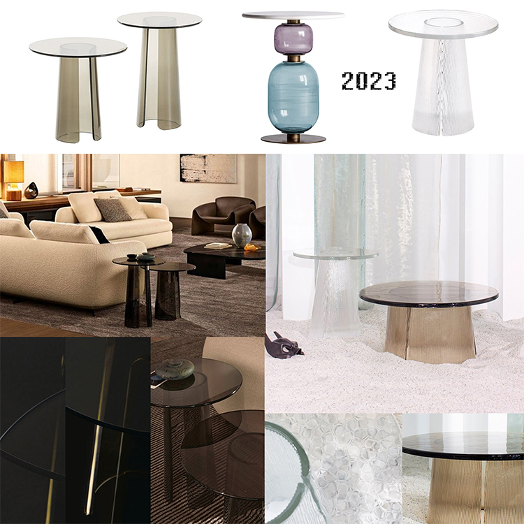 四款波莉弗母亞克力透明茶幾輕盈Calligaris 花面邊幾Jean-Marie Massaud設(shè)計(jì)盧吉家具