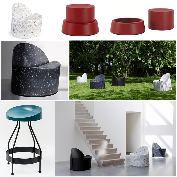 2款玻璃鋼Luca Nichetto水母吧椅 花朵點點休閑椅 Peter van de Water凳子