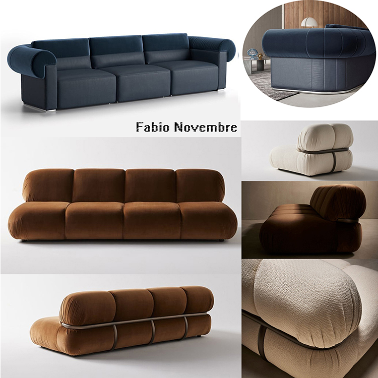 2款意大利Nube Italia樹枝沙發(fā)Natuzzi雙面料Fabio Novembre 單人雙人三人四人五金絨布