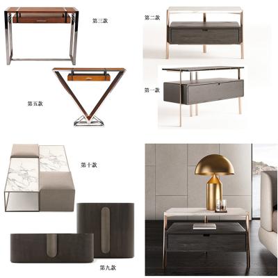 11款Massimo Dei新品Marco Piva不銹鋼實木大理石邊桌OAK邊柜茶幾床頭柜書桌書柜LUXXU辦公桌