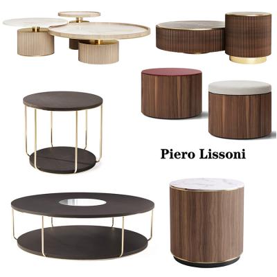 新品2024年八款Laskasas木做茶幾PRADDY中式復古Rui Martins設計Piero Lissoni邊幾